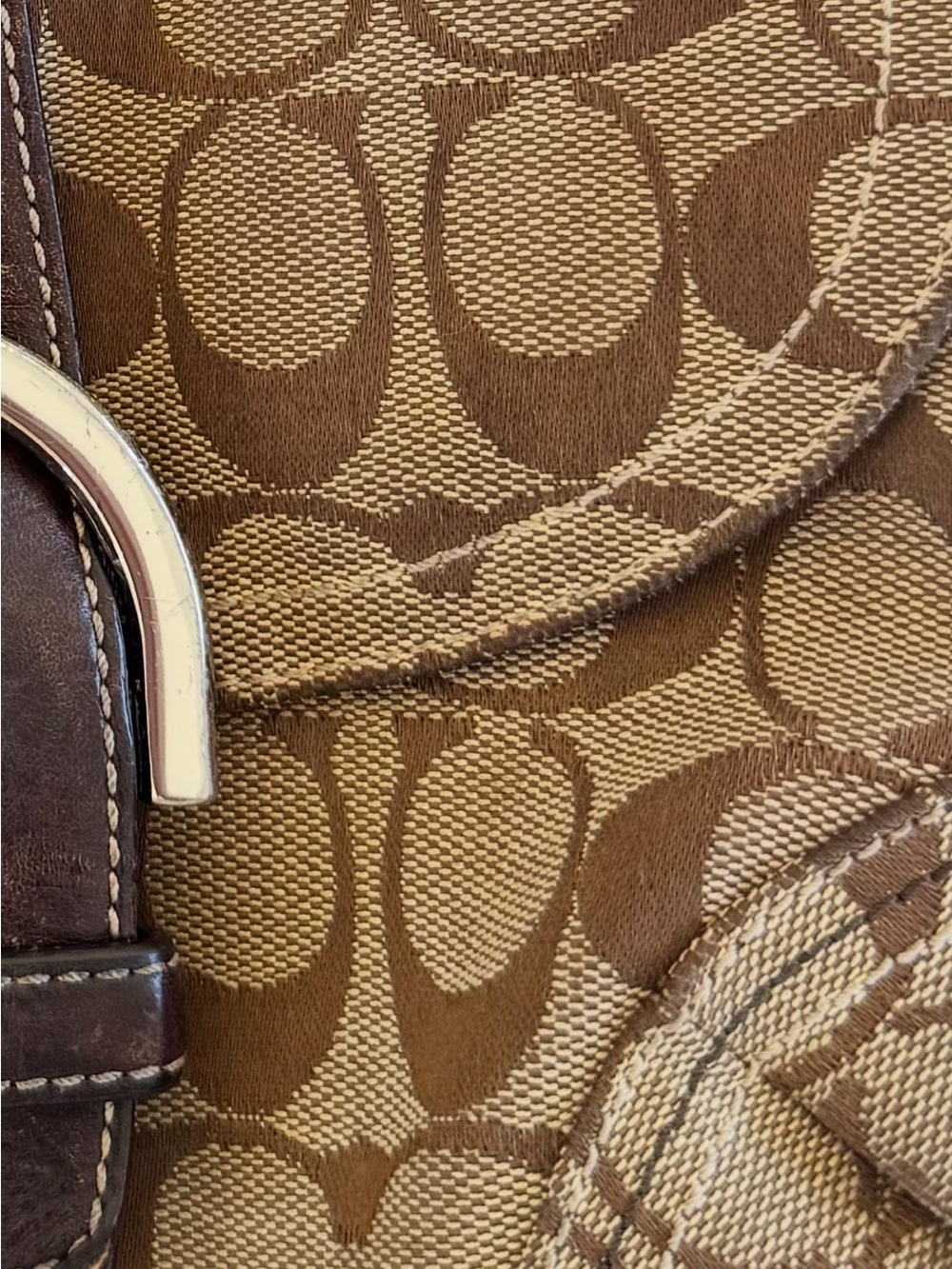 Y2K vintage Coach soho signature jacquard shoulder bag - Picture 13 of 15